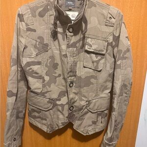 G-Star Camouflage Jacket with Button Closure